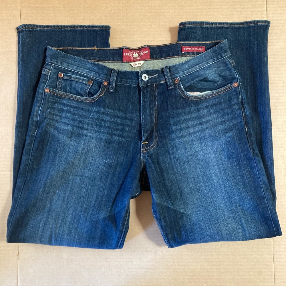 Lucky Brand 361 Vintage Straight Jeans size 34 x 30 - Picture 14 of 15